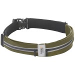 Running Belt for Women and Men, Waterproof Phone Holder for Running, Reflective 2-Pocket Waist Pack for Storing Runners Essentials Safely, Running Fanny Pack Fits Most Phones, Adjustable Belt Bag