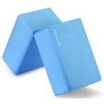 BalanceFrom Set of 2 High Density Yoga Blocks, 9x6x4 Each, Pair (Blue)