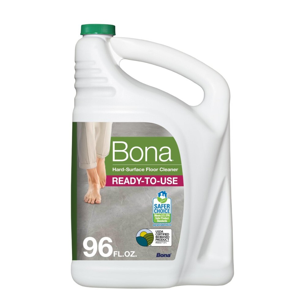 Bona Multi-Surface Floor Cleaner Refill - 96 fl oz - Unscented - Refill Spray Mops and Spray Bottles - Residue-Free Floor Cleaning Solution for Stone, Tile, Laminate, and Vinyl Floors