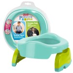 Kalencom Potette Plus 2-in-1 Travel Potty and Trainer Seat - Dual-Purpose Potty Training Toilet Seat - Portable Potty for Toddler Travel - with Durable, Lock-in Legs and Splash Guard - Teal