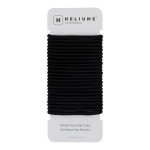 Cyndibands Elastic Hair Ties - Black - No Damage 4mm Ponytail Holders for Women & Kids, 24-Pack Hair Elastics in Neutral Colors