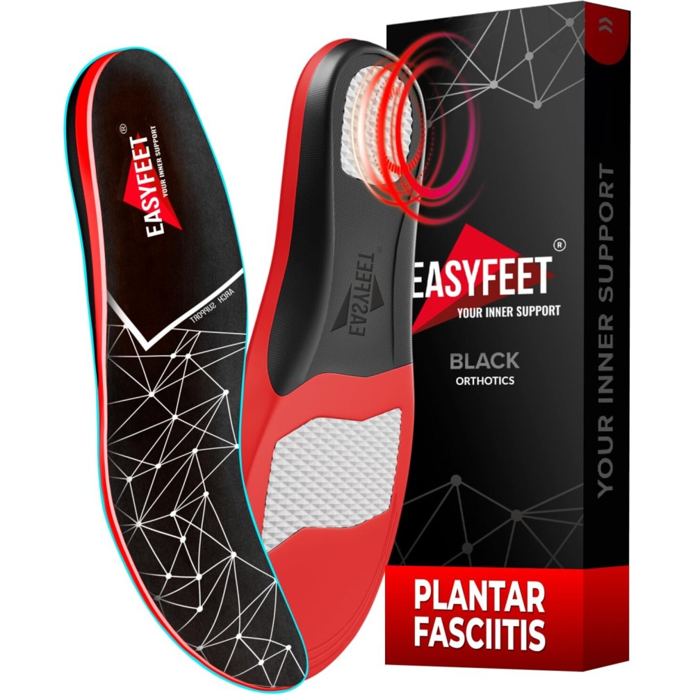 Premium Anti-Fatigue Shoe High Arch Support Insoles Men Women - Plantar Fasciitis Inserts - Orthotic Inserts Shoe Soles Standing All Day - Flat Feet Foot - Work Boot Insoles