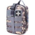 Molle Ifak Pouch Rip Away, Tactical First Aid Pouch Empty, Ifak Molle, Medical Pouches Military Duty Belt EMT Bag Only for Hiking Camping