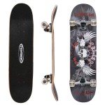ChromeWheels 31 inch Skateboard Double Kick Skate Board Cruiser Longboard 8 Layer Maple Deck Skateboards for Kids and Beginners