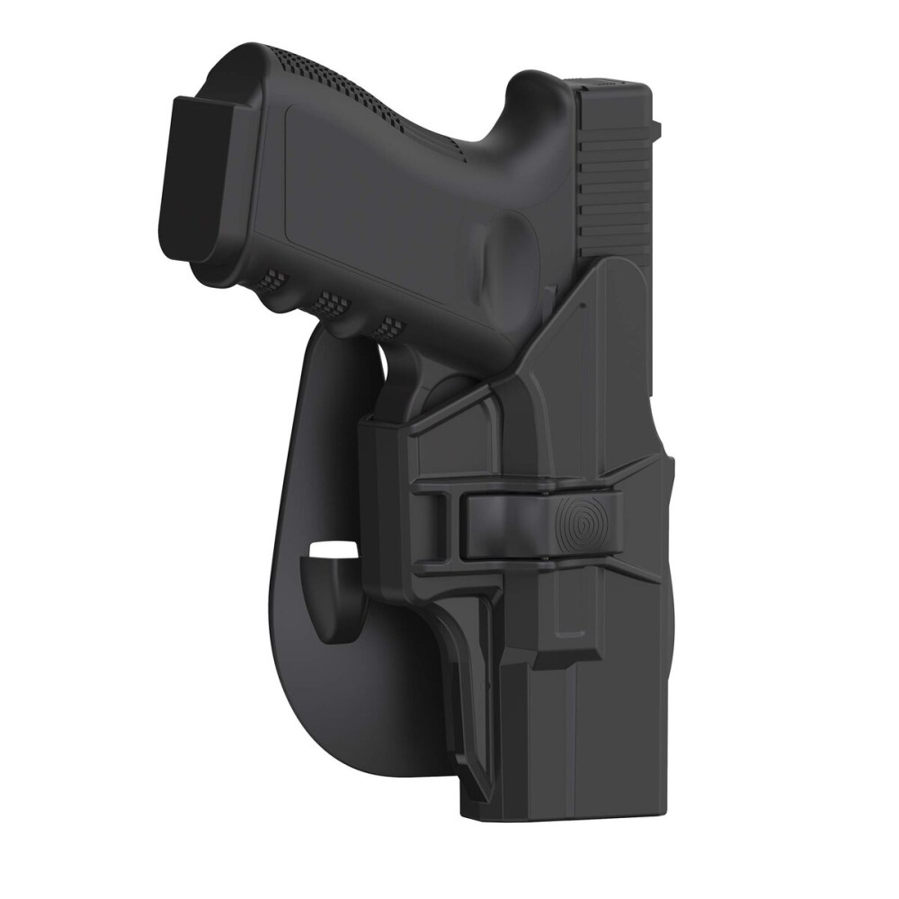 G19 Holster, OWB Paddle Holster for Glock 19 Gen 1 2 3 4 5, Glock 23 32 Gen 1 2 3 4, Glock 19X/44/45, Outside Waistband Gun Holster, Adjustable Cant, Quick Release - Right Handed