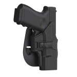 G19 Holster, OWB Paddle Holster for Glock 19 Gen 1 2 3 4 5, Glock 23 32 Gen 1 2 3 4, Glock 19X/44/45, Outside Waistband Gun Holster, Adjustable Cant, Quick Release - Right Handed