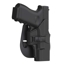 G19 Holster, OWB Paddle Holster for Glock 19 Gen 1 2 3 4 5, Glock 23 32 Gen 1 2 3 4, Glock 19X/44/45, Outside Waistband Gun Holster, Adjustable Cant, Quick Release - Right Handed