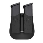 Universal Double Magazine Holster, 9mm 40 Dual Stack Mag Holder, 45 Single Stack Magazines Pouch Adjustable Retention for Glock, S&W, Ruger, Sig Sauer, Taurus, Beretta, Springfield, H&K, and More
