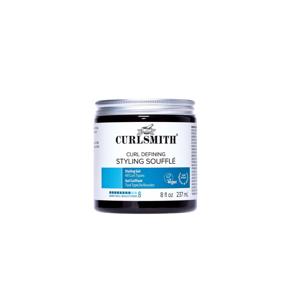 CURLSMITH - Curl Defining Styling Souffl - Vegan Medium Hold Styling Gel for Wavy, Curly and Coily Hair (8oz)