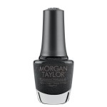 Morgan Taylor Nail Lacquer (Metaling Around) Black Professional Lacquer, Vibrant, Chip-Resistant, Fast-Drying, Long-Lasting, High-Shine, Perfect for Manicures & Pedicure, 0.5 ounce.