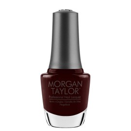 Morgan Taylor Nail Lacquer (From Paris With Love) Dark Red Professional Lacquer, Vibrant, Chip-Resistant, Fast-Drying, Long-Lasting, High-Shine, Perfect for Manicures & Pedicure, 0.5 ounce.