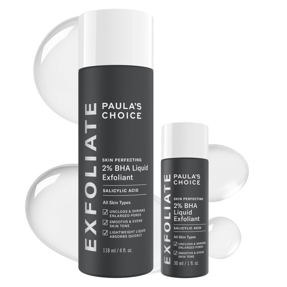 Paula\'s Choice SKIN PERFECTING 2% BHA Liquid Salicylic Acid Exfoliant-Facial Exfoliant for Enlarged Pores, Wrinkles & Fine Lines, Suitable for Blackhead-Prone Skin, Fragrance-Free