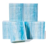 BELA Ocean Soap 3.3 OZ Pack of 6, Long Lasting French Triple Milled Bar Soap with Organic Shea Butter, Hand, Face and Body Wash Bar, Made in Australia
