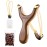 BASUNE Slingshot Y-Shaped Rosewood Wooden Slingshot with Rubber Bands for Hunting Catapult Game