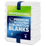 Microfiber Wholesale Sublimation Blanks Towels 16x16 - Premium Waffle Weave Microfiber Towels for Kitchen - Polyester Blanks for Kitchen or Craft Use - 6 Pack