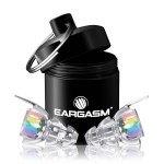 Eargasm High Fidelity Earplugs with Rainbow Filters - Reusable Noise Reduction Hearing Protection Ear-Plugs with Carrying Case for Concerts, Festivals, Raves, Musicians, Live Events, Sports