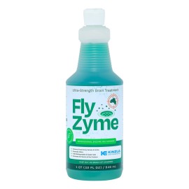 Kinzua Environmental Fly-Zyme, Highly Concentrated Enzyme Drain Cleaner for Pipes, Drain Gel for Fruit Flies, Organic Waste Degrader & Odor Neutralizer, 32 fl oz