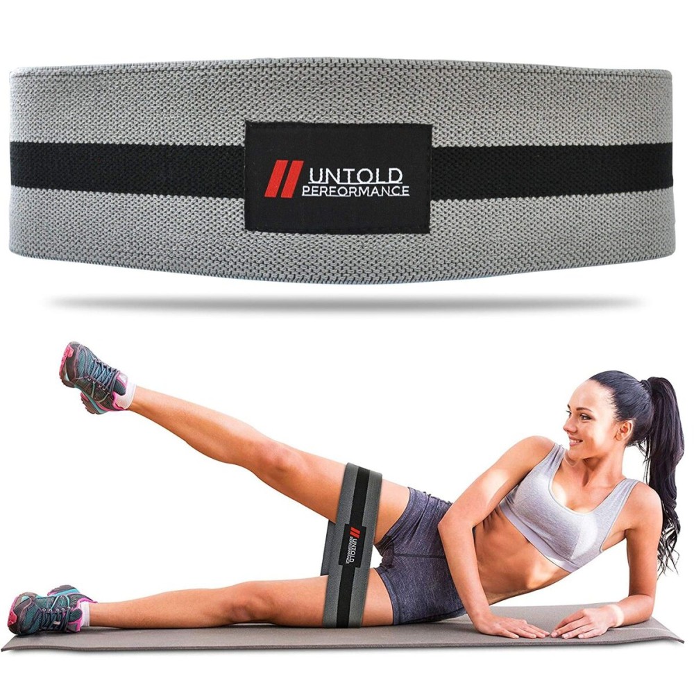 Untold Performance Heavy Resistance Bands - Hip Bands for Working Out, Premium Exercise Bands Resistance, Durable Resistance Bands for Strength, Flexibility & Glute Workouts(Gray - Medium, 1)