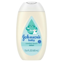 Johnson\'s Baby Comfort Touch Newborn Baby Face & Body Lotion, Silky Moisturizing Lotion, Baby Essentials, Hypoallergenic, No added Parabens &Dyes, 13.6 fl. oz