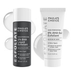 Paula\'s Choice SKIN PERFECTING 8% AHA Gel & 2% BHA Liquid Travel Duo, Facial Exfoliants for Blackheads, Large Pores, Wrinkles & Fine Lines, Face Exfoliators w/Glycolic & Salicylic Acid - Travel Size