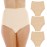 Wearever (3-Pack) Women\'s Beige Cotton Comfort Regular Absorbency 150 ml Incontinence Panties 8X (Fits Hip Sizes: 61-63)