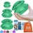 Silicone Cupping Therapy Set Professional Massage Cupping Cups for Cupping Therapy 4 Cup Kit for Massage, Myofascial Release, Cellulite Reduction (Lure Green)