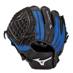 Mizuno GPP1050Y3RY Prospect Series PowerClose Baseball Gloves, 10.5, Left Hand Throw, Black/Royal Tartan Flex Web