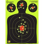 Splatterburst Targets - 18 x 24 inch - Silhouette Splatter Target - Easily See Your Shots Burst Bright Fluorescent Yellow Upon Impact - Made in USA (10 Pack)