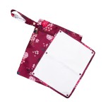 Sarah Wells Pumparoo Wet Dry Bag for Breast Pump Parts - Compact Organizer with Waterproof Pocket, Staging Mat & Fridge Hack - Machine Washable Pumping Accessory (Berry Bloom)