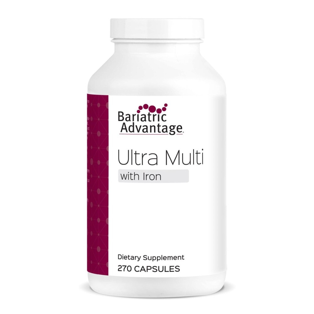 Bariatric Advantage Ultra Multivitamin with Iron - for Bariatric Patients - Provides Full Complex of B Vitamins - Vitamin C, Chromium & More - 270 Count