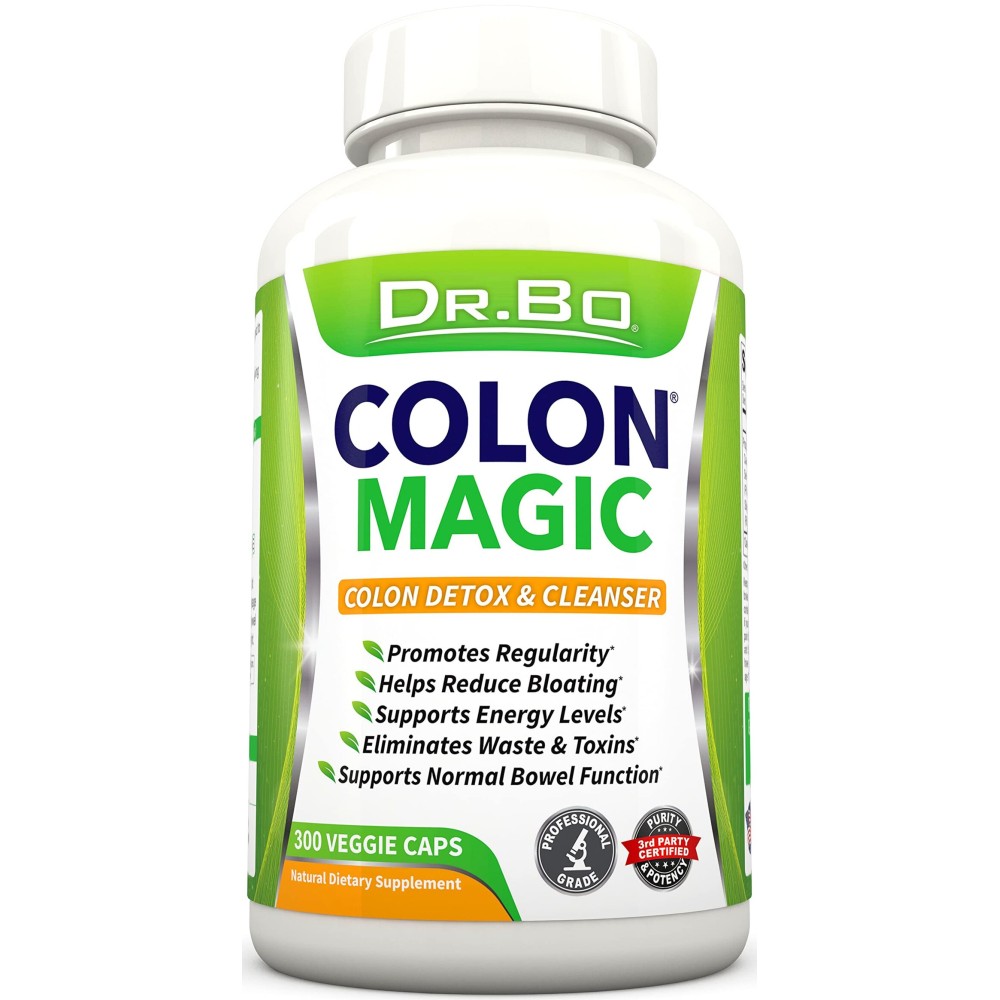 Colon Cleanse Detox Formula - Natural Bowel Cleanser Pills for Intestinal Bloating & Fast Digestive Cleansing - Daily Constipation Relief Supplement Gut, Belly, Stomach - Women Men Herbal Weight Flush