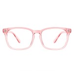 TIJN Blue Light Blocking Glasses for Women Men Clear Frame Square Nerd Eyeglasses Anti Blue Ray Computer Screen Glasses