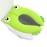Portable Folding Large Non Slip Silionce Pads Potty Training Seat for Kids Boys & Girls, Foldable Toddlers Toilet Seat, Recyclable Potty Seat Cover for Travel (Green)