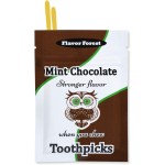 Dark Mint Chocolate Flavored Toothpicks (Flat Shape) 100ct