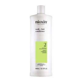 Nioxin Scalp + Hair Thickening System 2 Conditioner | For Natural or Untreated Hair with Progressed Thinning | With Niacinamide and Biotin | 16.9 Fl oz.
