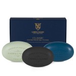 Caswell-Massey Mens Bar Soap Gift Set - Newport, Oaire & Greenbriar - Moisturizing Triple-Milled Body Wash Bars for All Skin Types, Plant-Based & Essential Oils Formula, Made in USA, 3 x 5.8 oz