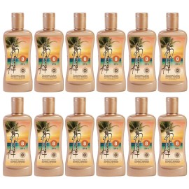 Panama Jack Sunscreen Tanning Lotion - SPF 8, PABA, Paraben, Gluten & Cruelty Free, Antioxidant Moisturizing Formula, 6 FL OZ (Pack of 12)