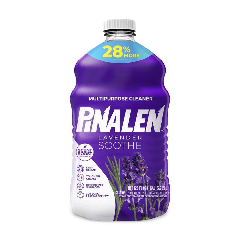 PINALEN Max Aromas Multipurpose Cleaner - Lavender Soothe Scent - 128 fl oz - All Purpose Cleaner for Kitchen, Bathroom, Floors & Surfaces