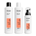 Nioxin Scalp + Hair Thickening System 4 | For Colored or Damaged Hair with Progressed Thinning| With Niacinamide and Biotin | Trial Size | 1 Month Supply