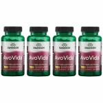 Swanson AvoVida - Natural Supplement Promoting Joint Health & Mobility - Avocado & Soybean Unsaponifiables to Support Cartilage & Tissue Health - (60 Capsules, 300mg Each) (4 Pack)
