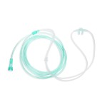 Dealmed Adult Standard Nasal Cannula - Straight with 7 ft (2.1m), Soft Green, Cannula Nasal Tubing for Oxygen, Highly Visible, Kink Resistant, Lightweight Tubing (1 Pack)