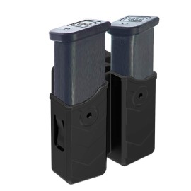 Universal Double Magazine Holster, 9mm 40 Dual Stack Mag Holder, 45 Single Stack Magazines Pouch Adjustable Retention for Glock, S&W, Ruger, Sig Sauer, Taurus, Beretta, Springfield, H&K, and more