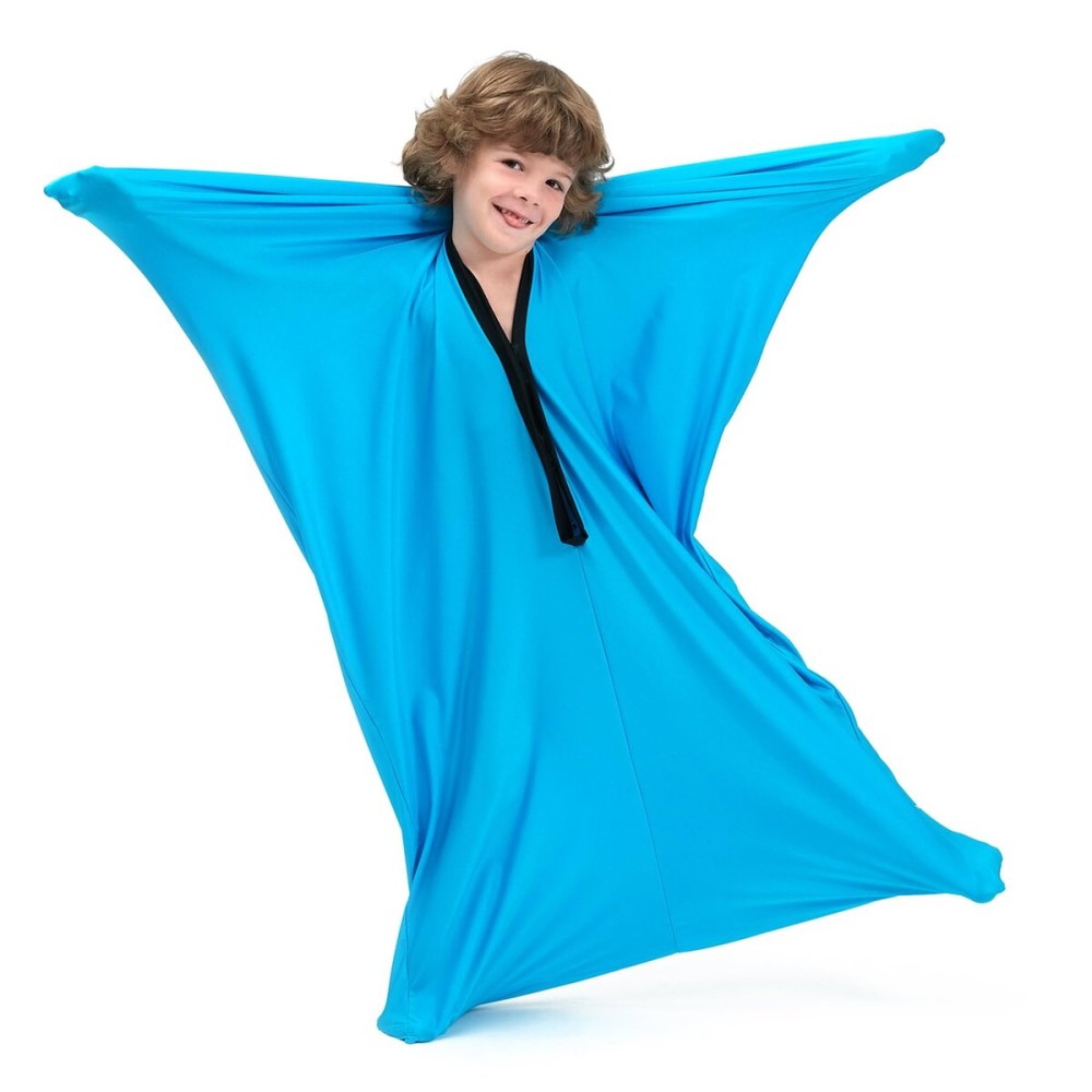SANHO Sensory Sock Body Sock,Small,3-5 Years, 40 H x 27 W,Good for Height:30-41,Perfect for Children with Sensory Processing Disorder,Updated Version,Bright Blue