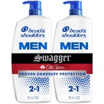 Head & Shoulders Anti-Dandruff Shampoo and Conditioner, Old Spice Swagger Men\'s 2-in-1 Twin Pack, 1% Pyrithione Zinc, Dandruff Shampoo for Men, Scalp, 31.4 fl oz Each