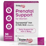 SiderAL Prenatal Vitamins for Women | Clinically Proven Iron Supplement for Women with Folic Acid, Vitamin C, D, B6, & B12 | Trusted Multivitamin for Pregnancy & Energy Support | 30 Powder Sticks