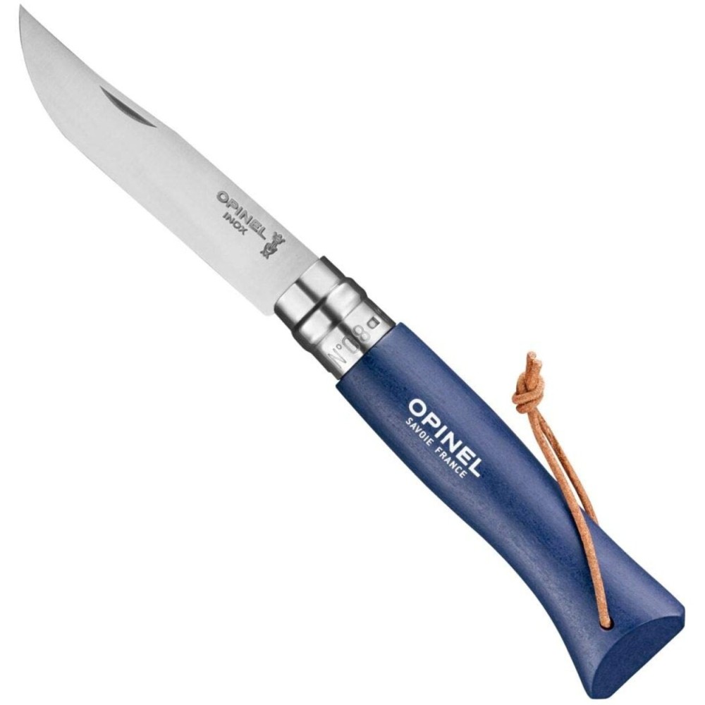 OPINEL Classic Stainless Steel N 08 Trekking Folding Knife (Blue)