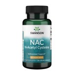 Swanson NAC N-Acetyl Cysteine Antioxidant Liver Support & Amino Acids Supplement 600 mg 100 Capsules