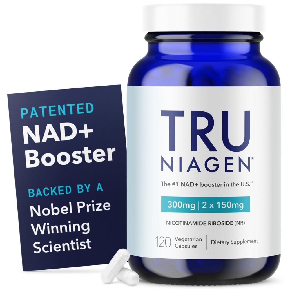TRU NIAGEN - Patented Nicotinamide Riboside NAD+ Supplement. NR Supports Cellular Energy Metabolism & Repair, Vitality, Healthy Aging of Heart, Brain & Muscle - 60 Servings / 120 Capsules