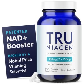 TRU NIAGEN - Patented Nicotinamide Riboside NAD+ Supplement. NR Supports Cellular Energy Metabolism & Repair, Vitality, Healthy Aging of Heart, Brain & Muscle - 60 Servings / 120 Capsules