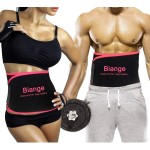 Biange Waist Trainer for Women Men Sweat Belt Waist Trimmer Belly Band Stomach Wraps